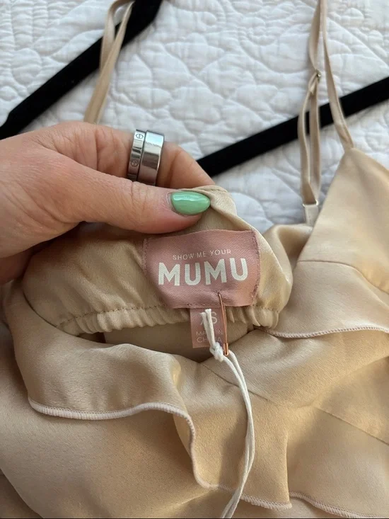 Show Me Your MuMu Beige Ruffle Maxi Dress - Picture 5 of 5